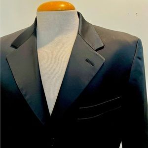 Salvatore Exte Men's Three Button Tuxedo-look Jacket